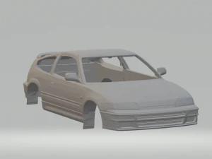 honda civic crx 1991 Modello di stampa 3D