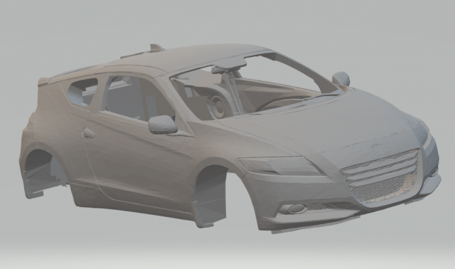 honda crz 2010 3Dプリントモデル .c4d .max .obj .3ds .fbx .stl .blend 