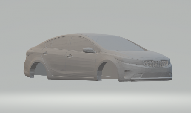 kia cerato 3D 프린트 모델 .c4d .max .obj .3ds .fbx .stl .blend 