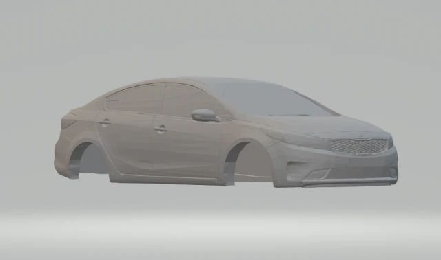 kia cerato 3D Print Model .c4d .max .obj .3ds .fbx .stl .blend