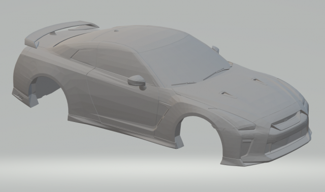 nissan gtr 2017 3D-Druckmodell .c4d .max .obj .3ds .fbx .stl .blend 