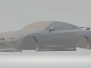 nissan gtr 2017 3D-Druckmodell