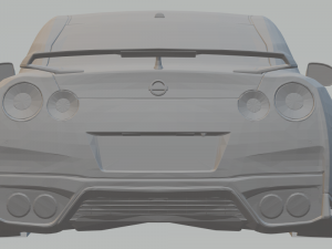 nissan gtr 2017 3D-Druckmodell