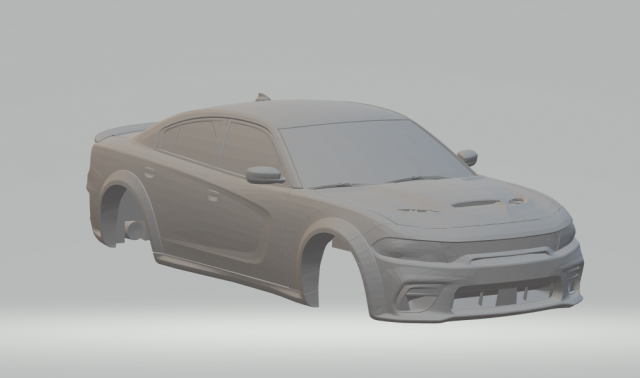 dodge chargerhellcat 2020 3D Принт Модель .c4d .max .obj .3ds .fbx .stl .blend 