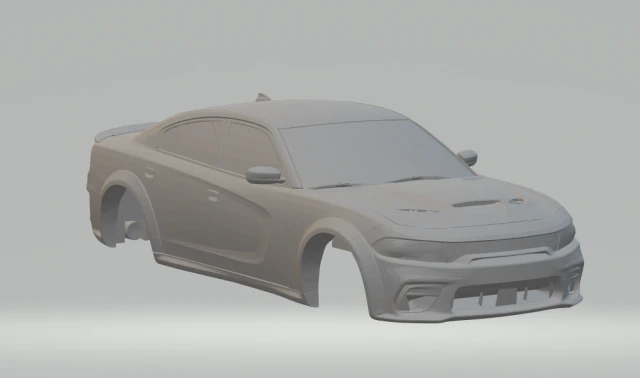 dodge chargerhellcat 2020 3D Print Model .c4d .max .obj .3ds .fbx .stl .blend 