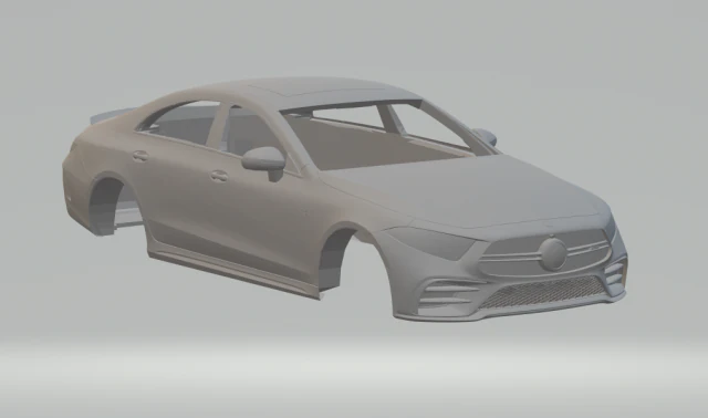 mercedes amg cls 3D Print Model .c4d .max .obj .3ds .fbx .stl .blend 