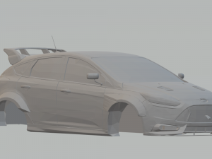 focus st 2014 hoonigan 3Dプリントモデル