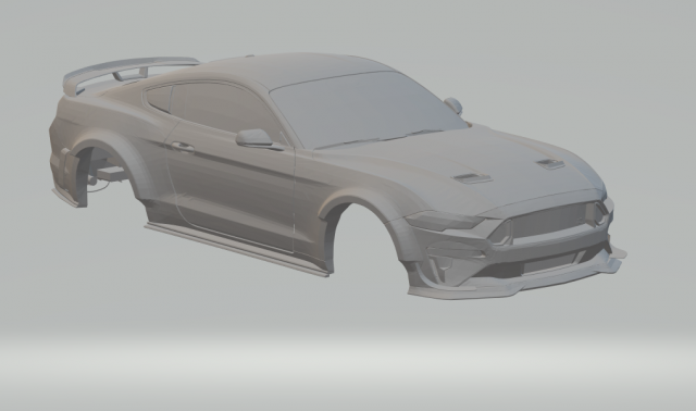 mustang drift car Model do druku 3D .c4d .max .obj .3ds .fbx .stl .blend 