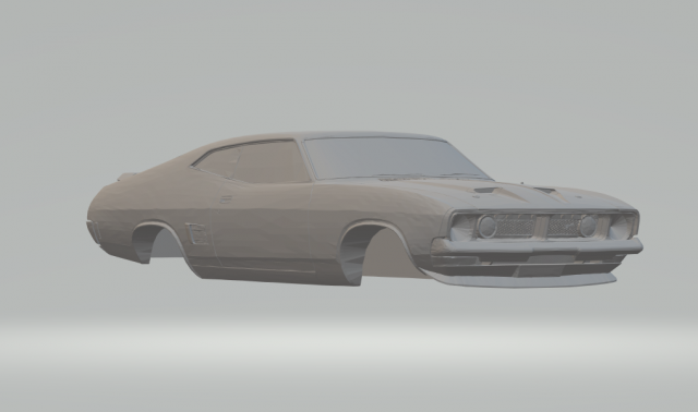 falcon fastback 3Dプリントモデル .c4d .max .obj .3ds .fbx .stl .blend 