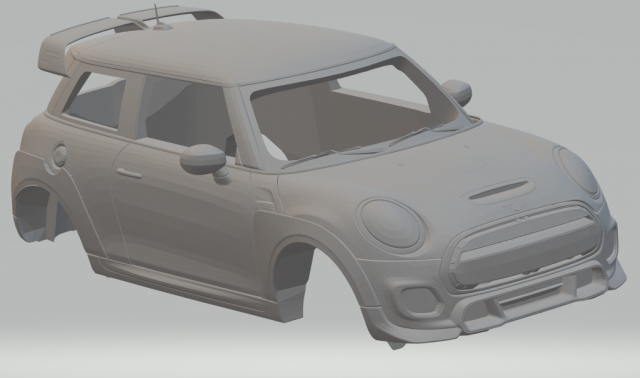 minicooper jcwgp 2020 3D Print Model .c4d .max .obj .3ds .fbx .stl .blend 