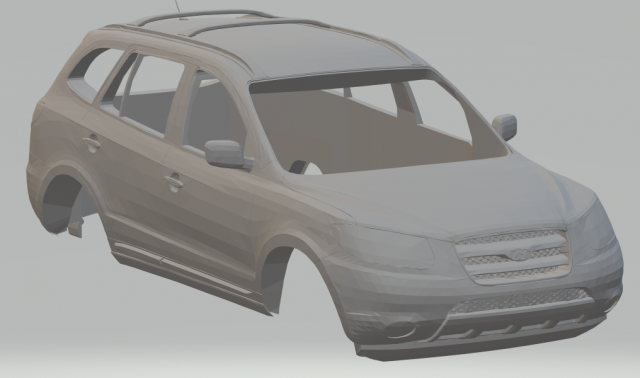 hyundai santa fe Model do druku 3D .c4d .max .obj .3ds .fbx .stl .blend 
