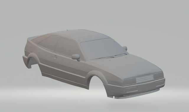 vw corrado 3D प्रिंट मॉडल .c4d .max .obj .3ds .fbx .stl .blend 