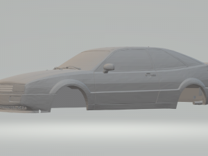 vw corrado 3D प्रिंट मॉडल
