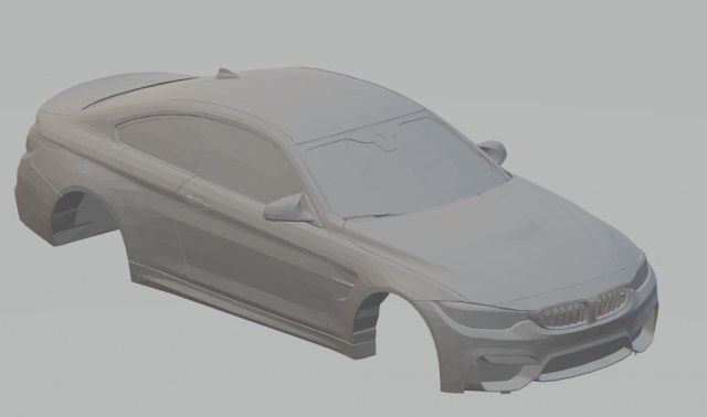 m4 coupe 3D प्रिंट मॉडल .c4d .max .obj .3ds .fbx .stl .blend 