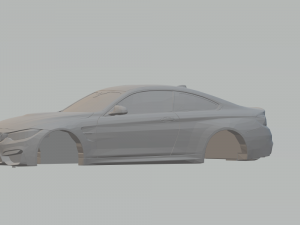 m4 coupe 3D प्रिंट मॉडल