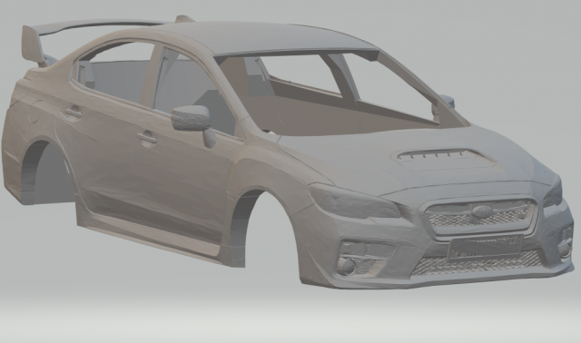 2015 subaru wrx 3D प्रिंट मॉडल .c4d .max .obj .3ds .fbx .stl .blend 