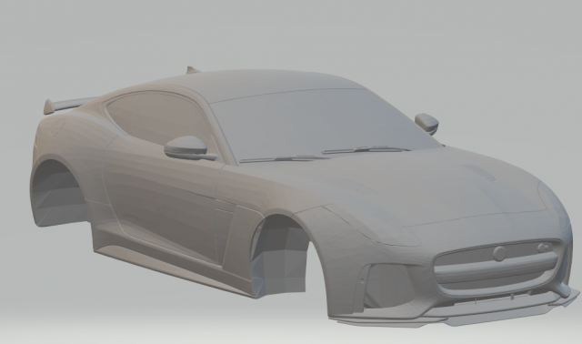 jaguar ftype svr coupe 2019 3D 打印模型 .c4d .max .obj .3ds .fbx .stl .blend 