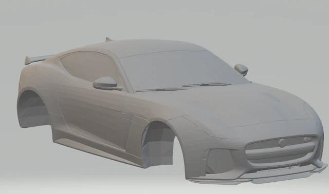 jaguar ftype svr coupe 2019 3D Print Model .c4d .max .obj .3ds .fbx .stl .blend 