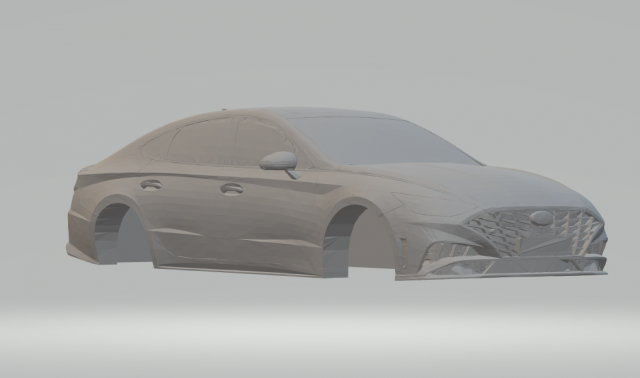 hyundai sonata 2020 3D Baskı Modeli .c4d .max .obj .3ds .fbx .stl .blend 