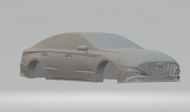 hyundai sonata 2020 3D Print Model .c4d .max .obj .3ds .fbx .stl .blend 