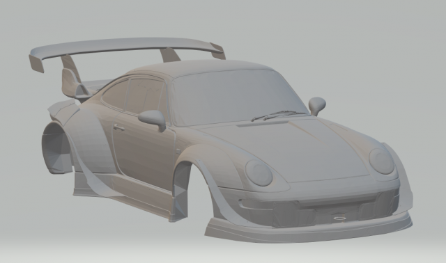 porscherwb993rotana1993 3D 打印模型 .c4d .max .obj .3ds .fbx .stl .blend 