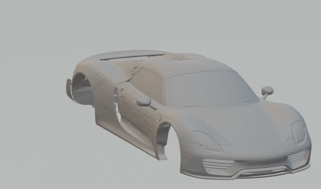 porsche 918 spyder Modèles 3D en vedette .c4d .max .obj .3ds .fbx .stl .blend 