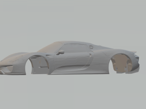 porsche 918 spyder Modèles 3D en vedette