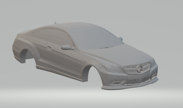 mercedes e-class coupe e sport 3D 프린트 모델 .c4d .max .obj .3ds .fbx .stl .blend 