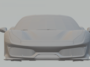ferrari 488 pista 2019 3Dプリントモデル