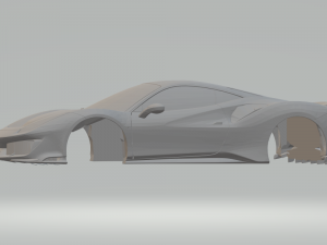 ferrari 488 pista 2019 3Dプリントモデル