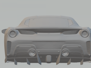 ferrari 488 pista 2019 3Dプリントモデル