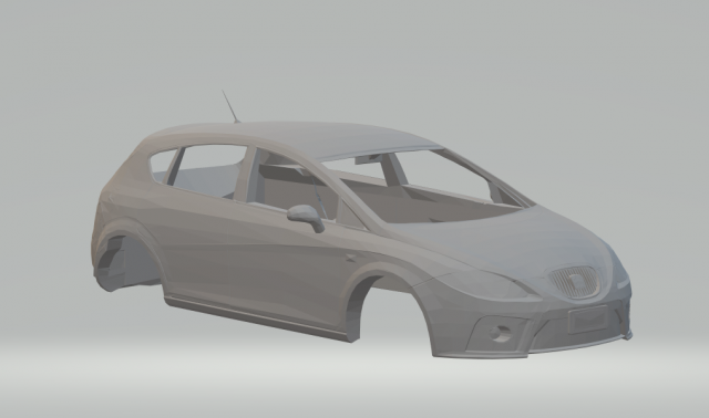 seat cupra 2008 3D 프린트 모델 .c4d .max .obj .3ds .fbx .stl .blend 