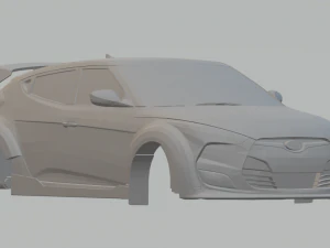 hyundai veloster rallycross 3D printmodel