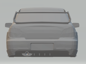 subaru wrx 2006 3Dプリントモデル