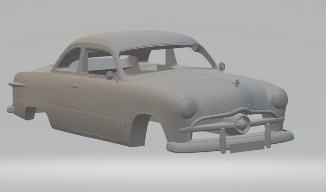 custom coupe 1949 3D Print Model .c4d .max .obj .3ds .fbx .stl .blend