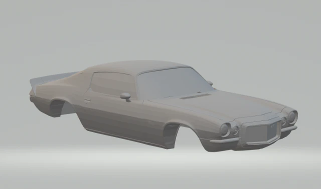 chevrolet camaro z28 1970 3D Print Model .c4d .max .obj .3ds .fbx .stl .blend 