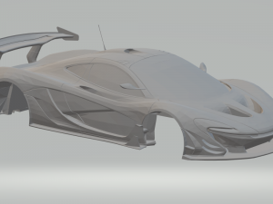 mclaren p1 gtr 2014 3Dプリントモデル
