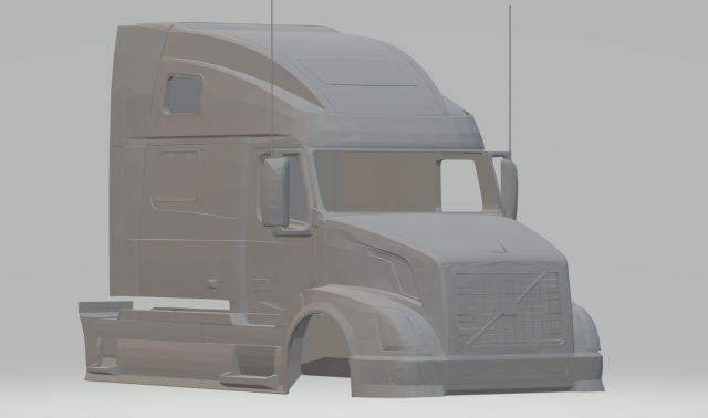 volvo vnl 780 2012 Modello di stampa 3D .c4d .max .obj .3ds .fbx .stl .blend 