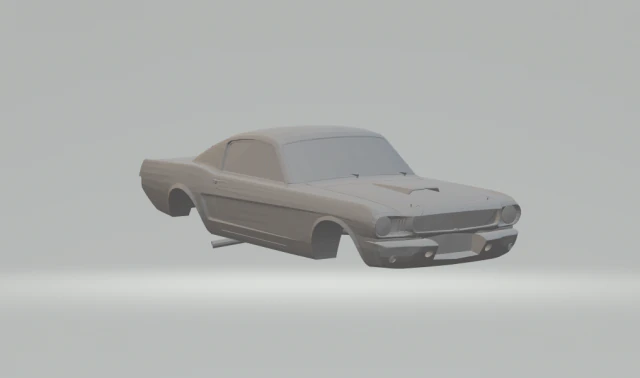 shelby mustang gt350r 3D Print Model .c4d .max .obj .3ds .fbx .stl .blend 