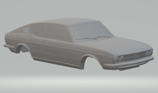 audi a100 coupe Modelo de impresión 3D .c4d .max .obj .3ds .fbx .stl .blend 