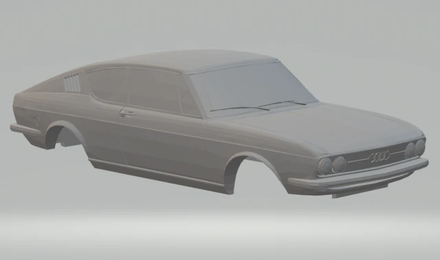 audi a100 coupe 3D Print Model .c4d .max .obj .3ds .fbx .stl .blend