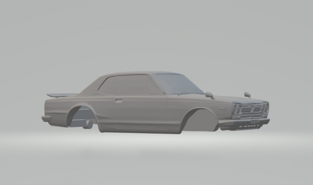 nissan skyline 2000 gtr 3D Print Model .c4d .max .obj .3ds .fbx .stl .blend 