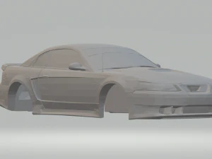 Mustang saleen s281 2000 Model Cetak 3D