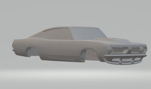 plymouth formula s barracuda 1968 Modèles 3D en vedette .c4d .max .obj .3ds .fbx .stl .blend 