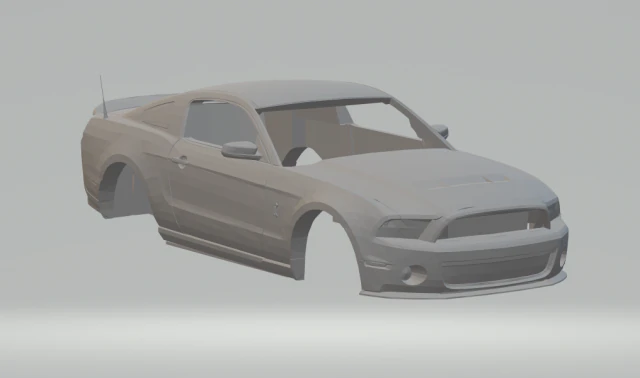 mustang shelby gt 500 coup 2012 3D Print Model .c4d .max .obj .3ds .fbx .stl .blend