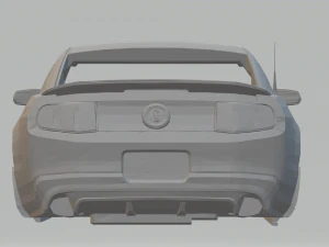 mustang shelby gt 500 coup 2012 3D Print Model
