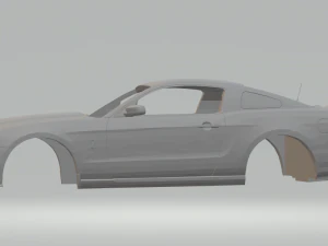 mustang shelby gt 500 coup 2012 3D Print Model