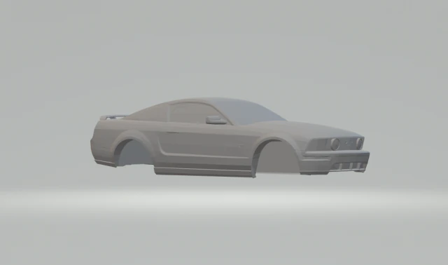 mustang gt 2006 3D Print Model .c4d .max .obj .3ds .fbx .stl .blend