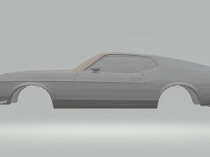 mustang march 1 1971 3D Принт Модель