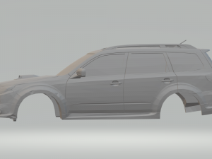 Subaru forester sport 2008 Modèles 3D en vedette